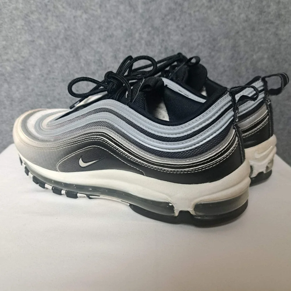 Nike‎ Air Max 97 Shoes Mens Size 10 Silver Black Running Sneakers 921826-016